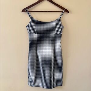 Dynamite| Cute Classic Black & White Checkered Gingham Mini Dress Sz S
